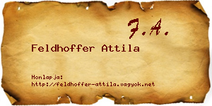 Feldhoffer Attila névjegykártya